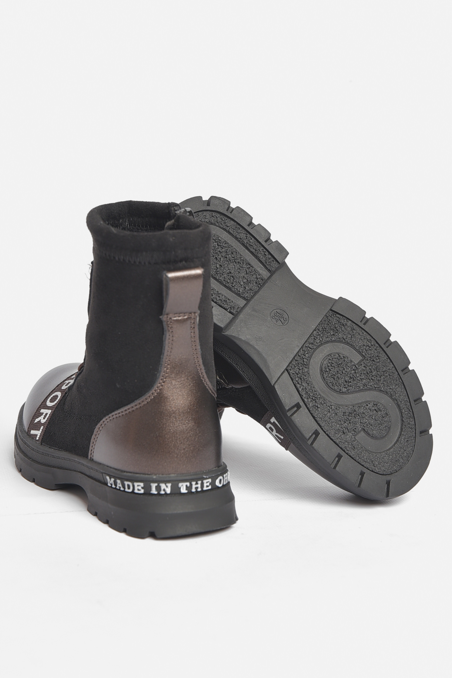 Фото товару Черевики дитячі демісезонні чорного кольору №3