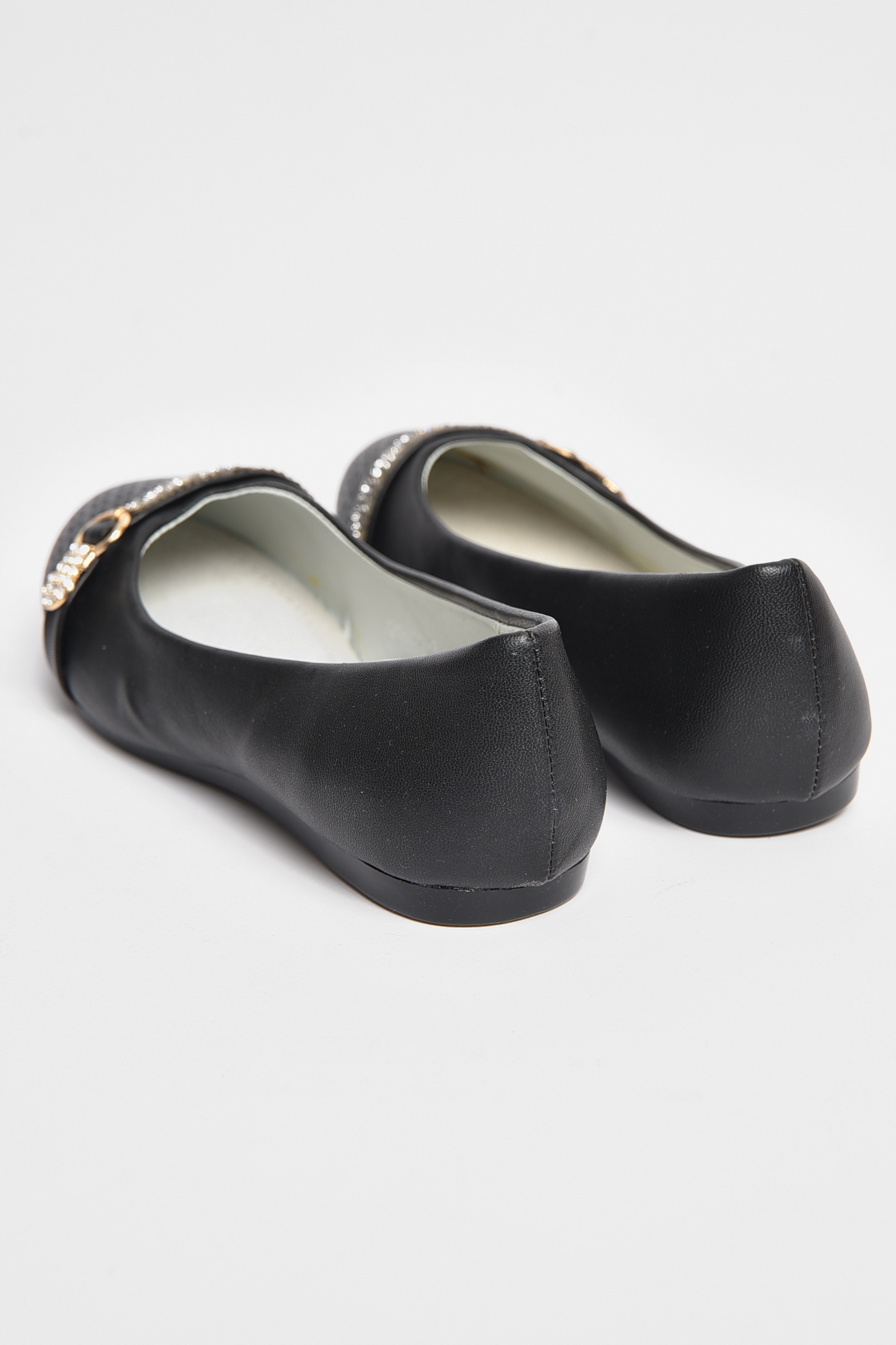 Фото товару Балетки дитячі для дівчинки чорного кольору №3