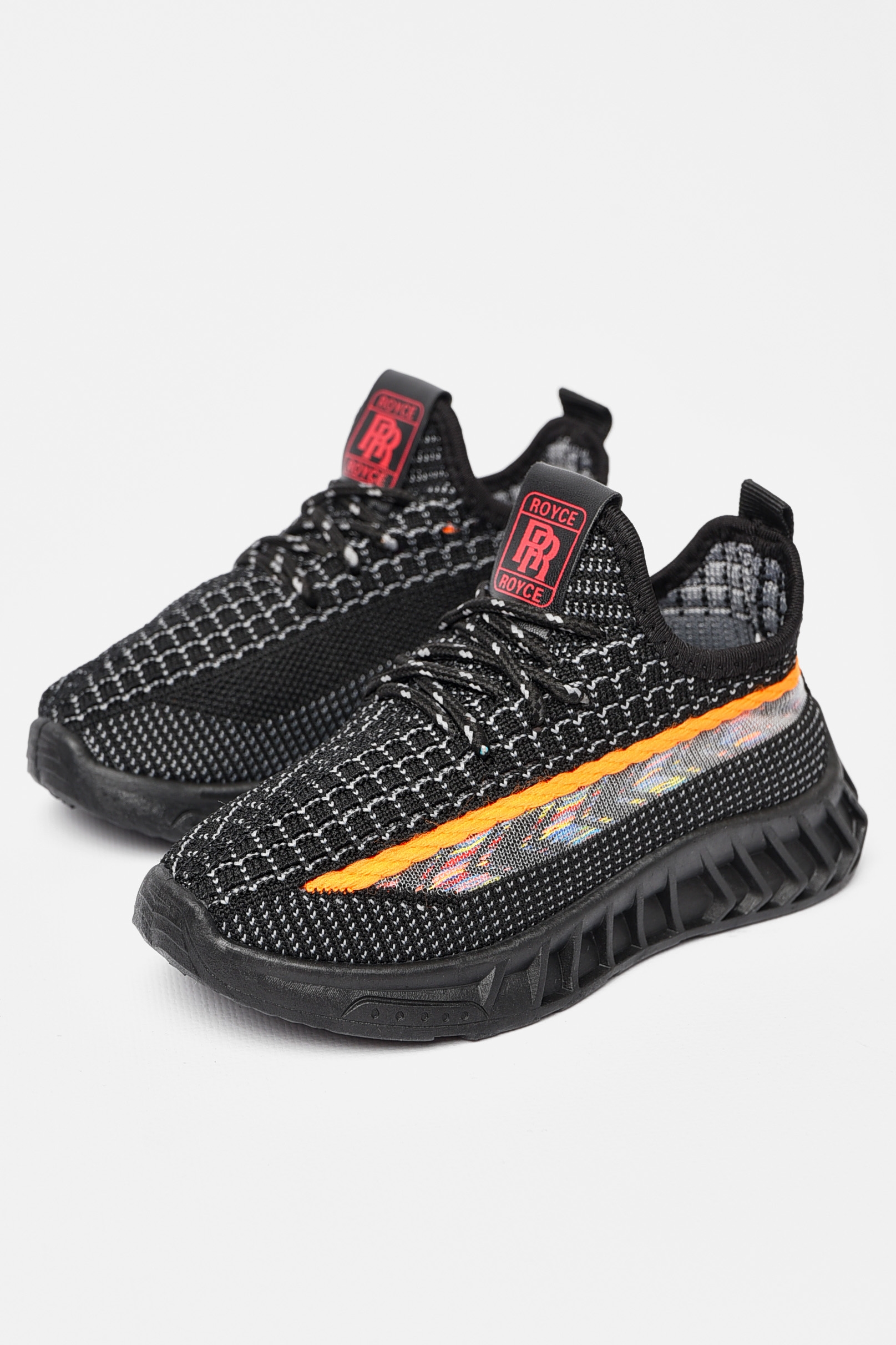 Фото товару Кросівки дитячі для хлопчика текстильні чорного кольору №2