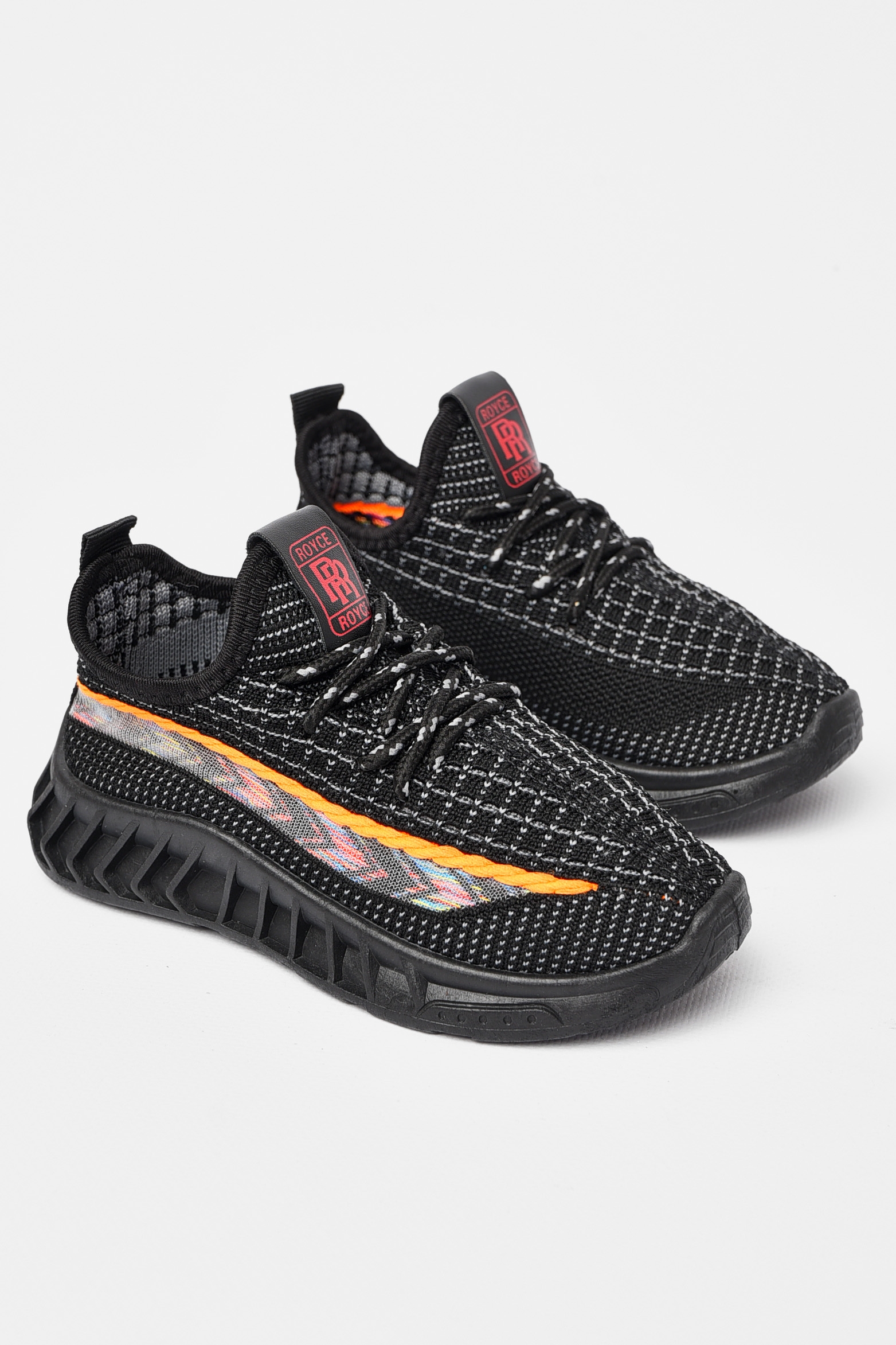 Фото товару Кросівки дитячі для хлопчика текстильні чорного кольору №3