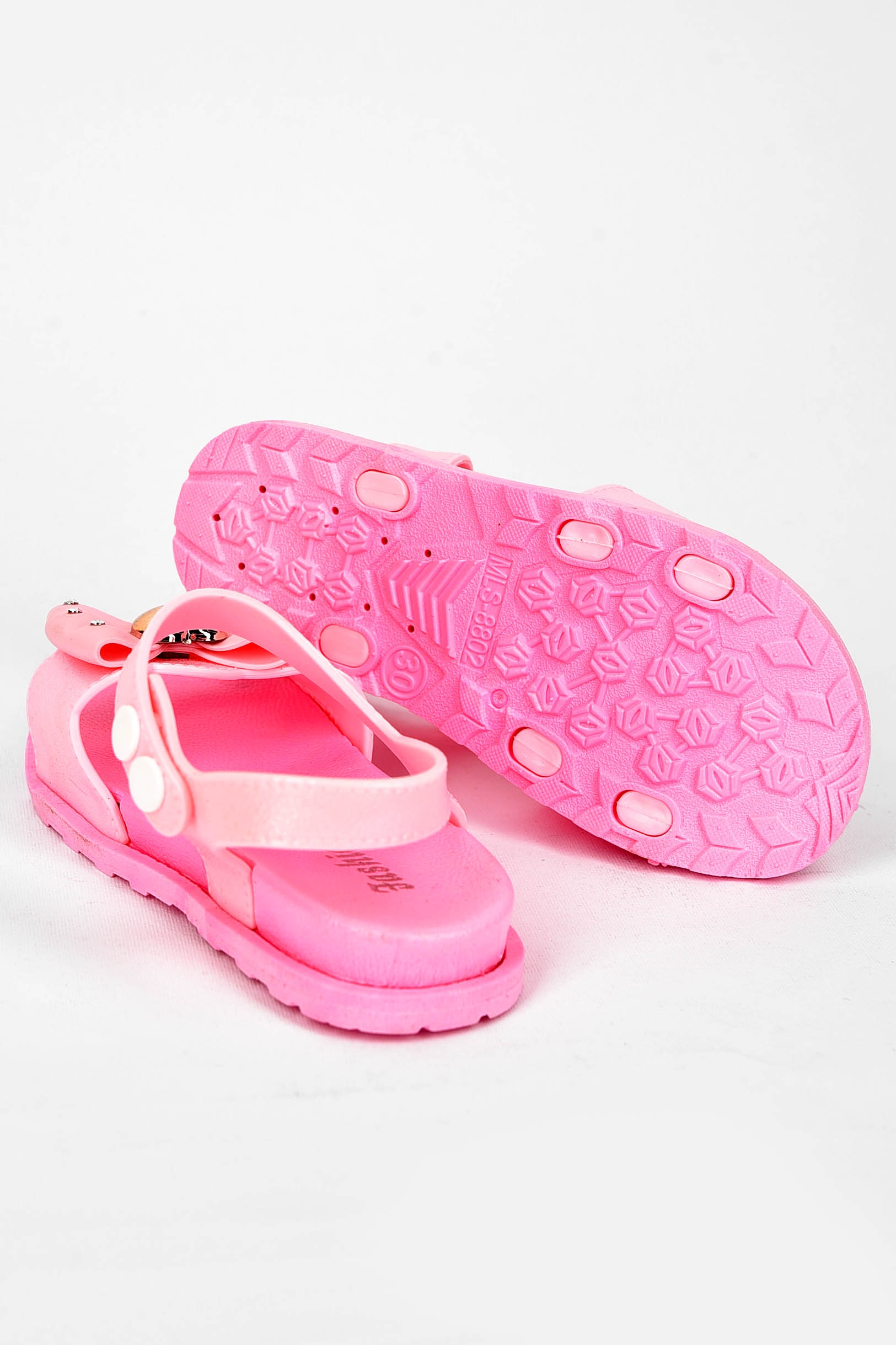 Фото товару Босоніжки дитячі для дівчинки світло-рожевого кольору №3