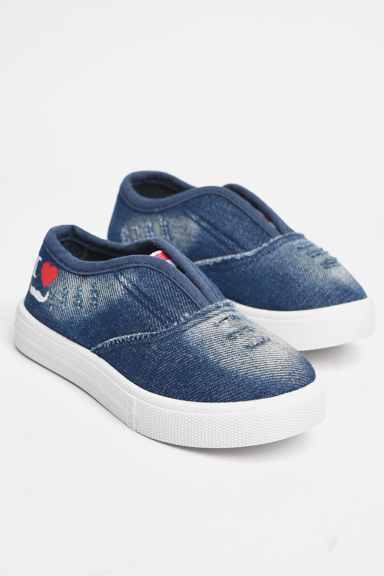 Фото товару Мокасини дитячі темно-синього кольору №3