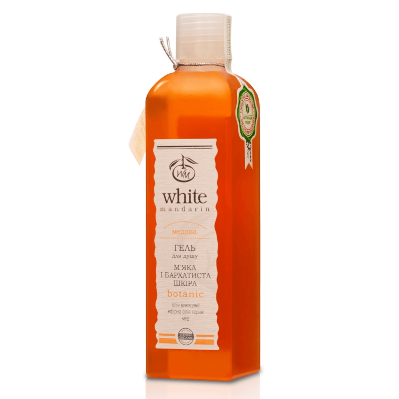 Фото товару Гель для душу серія Медова (натуральний) White Mandarin (250 мл) №1