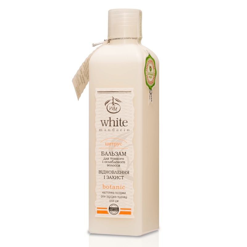 Фото товару Бальзам серії Цитрус для тонкого та ослабленого волосся (натуральний) White Mandarin (250 мл) №1