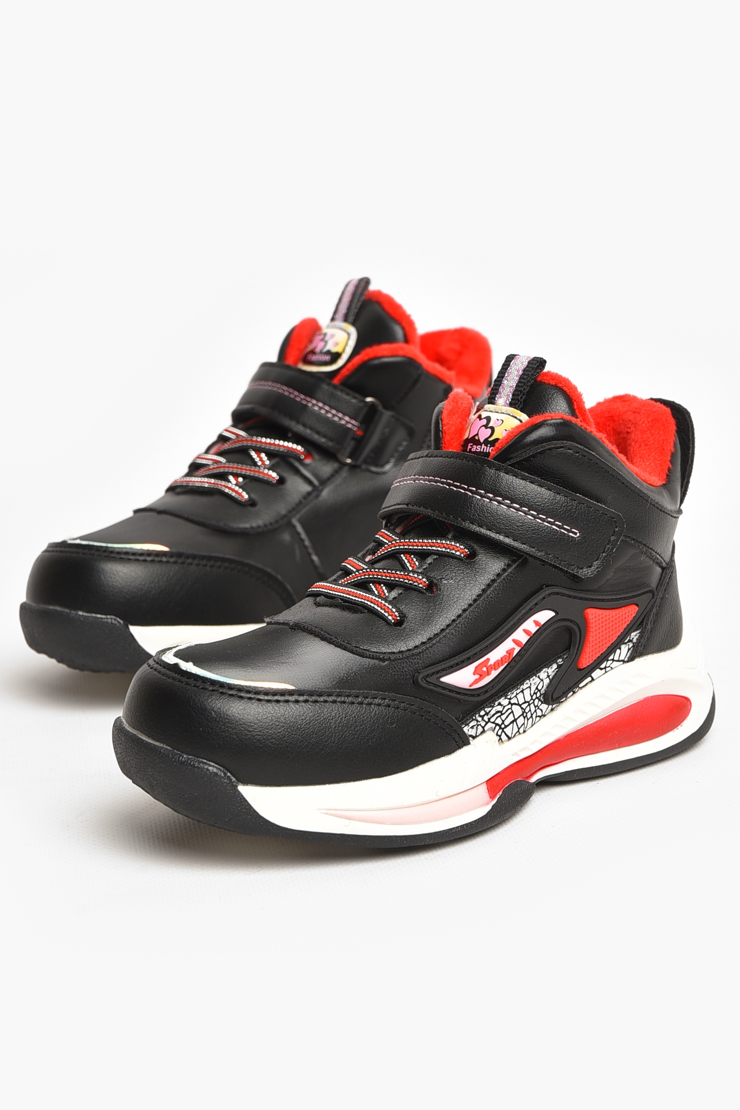 Фото товару Черевики дитячі демісезонні чорного кольору №3