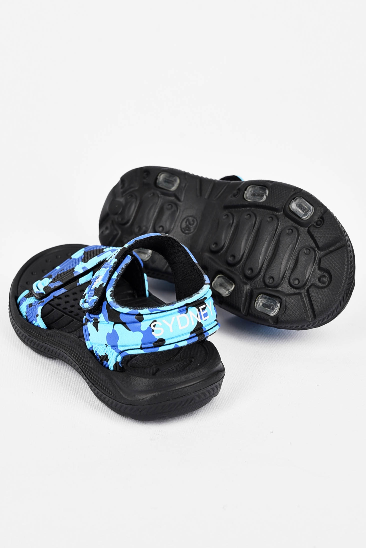 Фото товару Босоніжки дитячі піна синьо-блакитного кольору №2