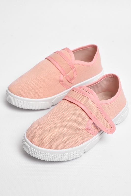 Фото товару Мокасини дитячі світло-рожевого кольору на липучці №2 thumbnail