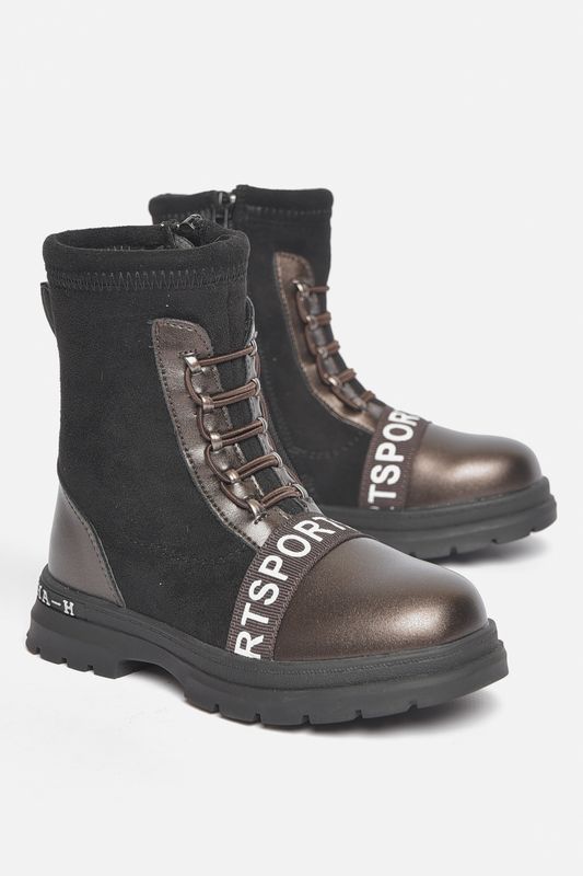 Фото товару Черевики дитячі демісезонні чорного кольору №2 thumbnail