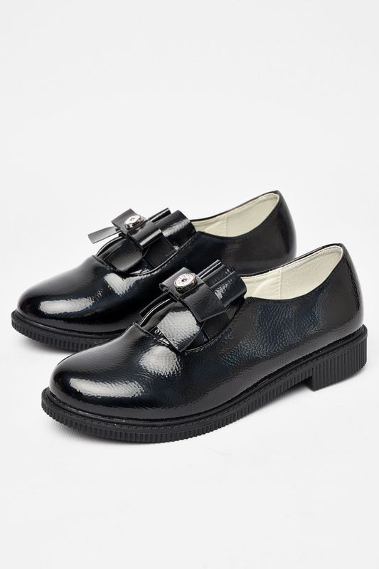 Фото товару Туфлі дитячі для дівчинки чорного кольору №2 thumbnail