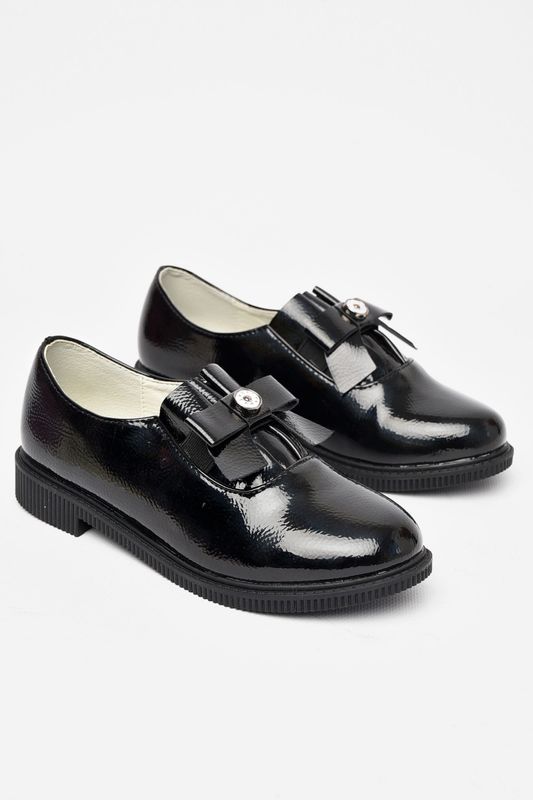 Фото товару Туфлі дитячі для дівчинки чорного кольору №3 thumbnail