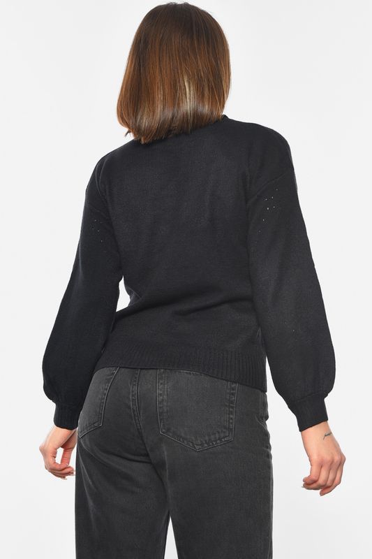 Фото товару Светр жіночий чорного кольору