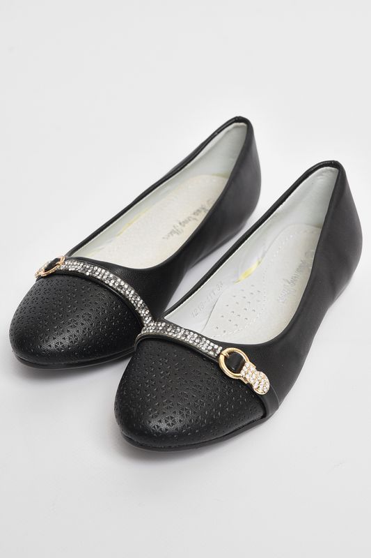 Фото товару Балетки дитячі для дівчинки чорного кольору №2 thumbnail