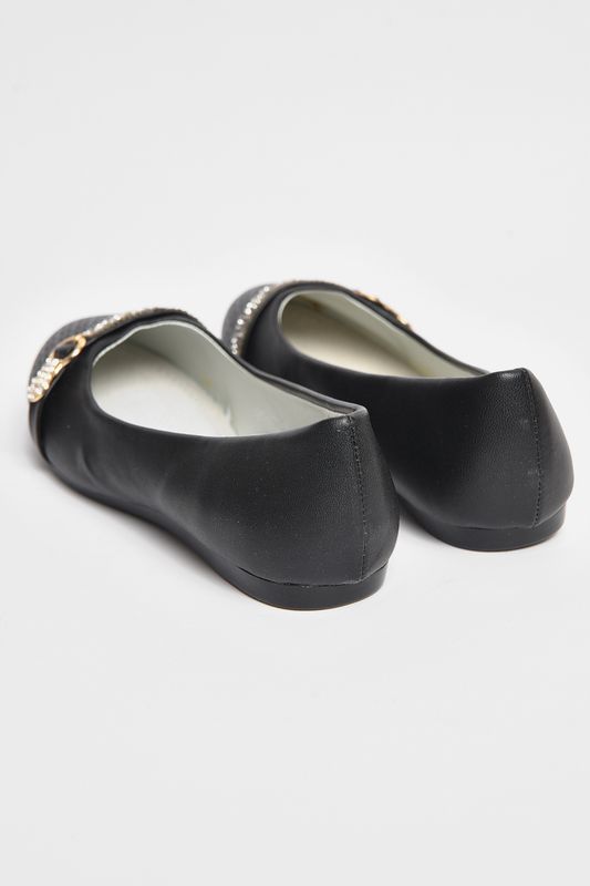 Фото товару Балетки дитячі для дівчинки чорного кольору №3 thumbnail