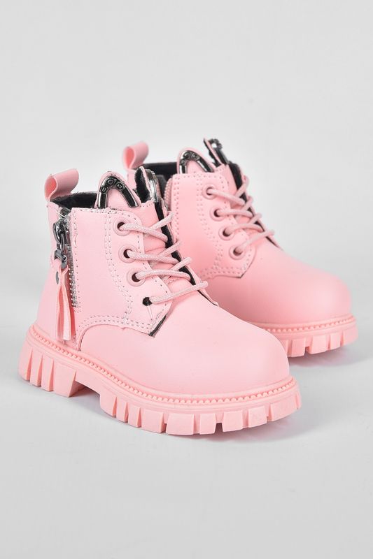 Фото товару Черевики дитячі демісезон світло-рожевого кольору на флісі №2 thumbnail