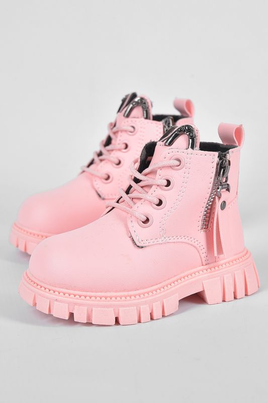 Фото товару Черевики дитячі демісезон світло-рожевого кольору на флісі №1 thumbnail