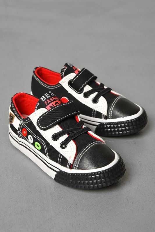 Фото товару Кеди дитячі чорного кольору текстиль №2 thumbnail