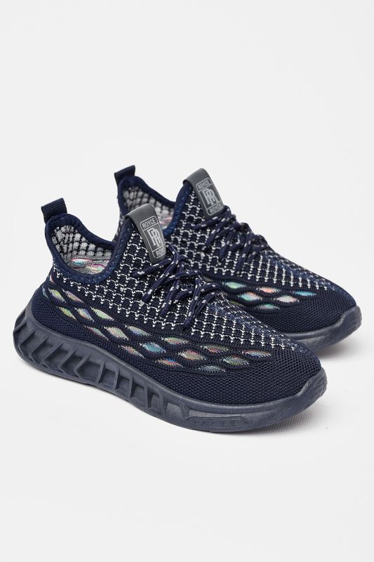 Фото товару Кросівки дитячі для хлопчика текстильні чорного кольору