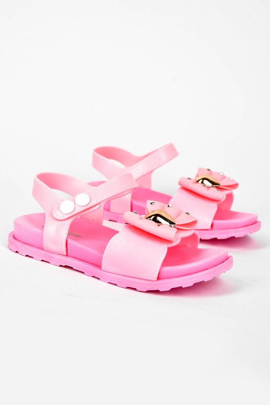 Фото товару Босоніжки дитячі для дівчинки світло-рожевого кольору №1 thumbnail