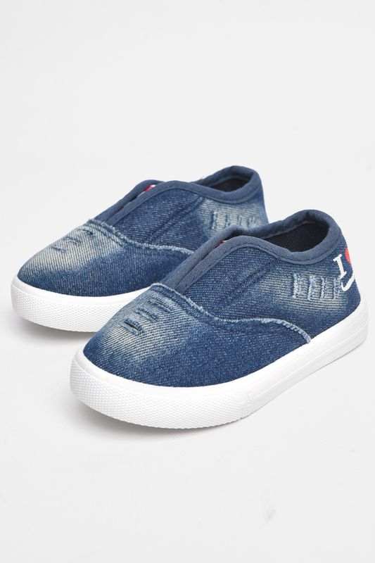 Фото товару Мокасини дитячі темно-синього кольору №2 thumbnail