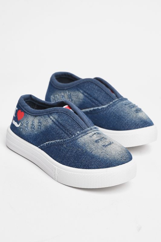 Фото товару Мокасини дитячі темно-синього кольору №3 thumbnail