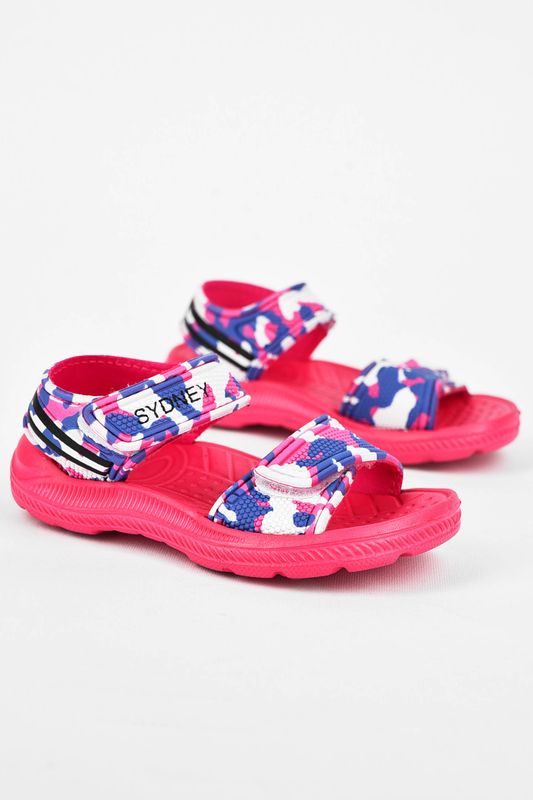 Фото товару Босоніжки дитячі піна малинового кольору