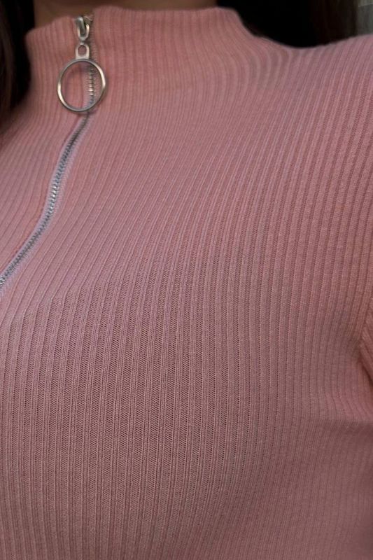 Фото товару Гольф жіночий однотонний пудрового кольору