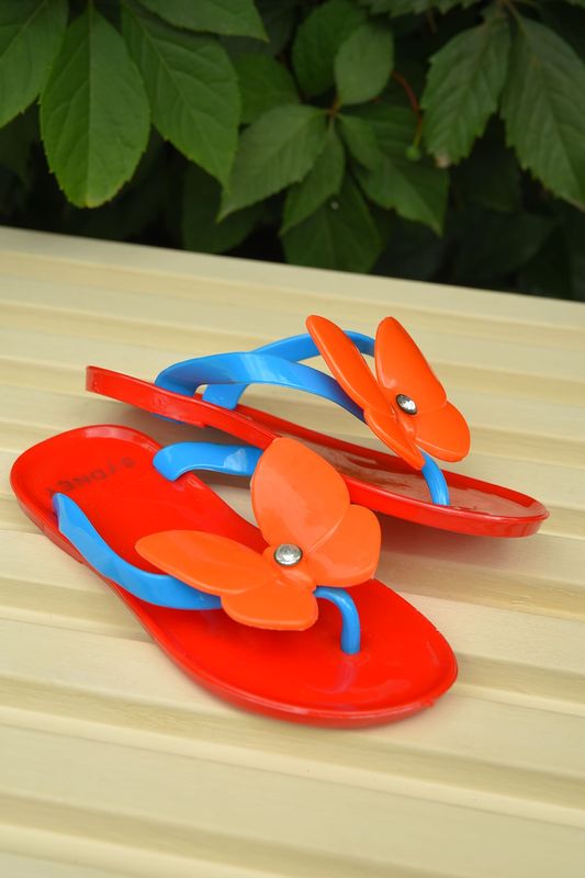 Фото товару В'єтнамки дитячі дівчинка червоного кольору №1 thumbnail