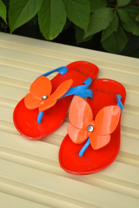 Фото товару В'єтнамки дитячі дівчинка червоного кольору №2 thumbnail