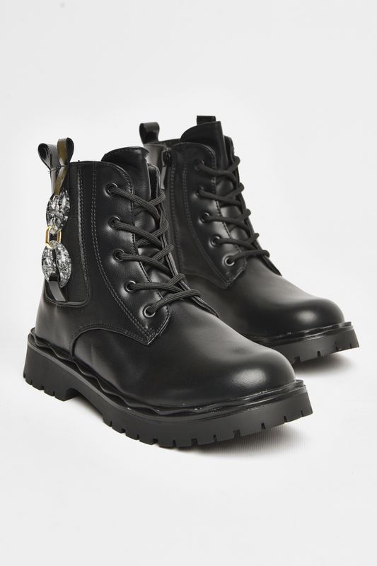 Фото товару Черевики дитячі для дівчинки чорного кольору зимові №1 thumbnail