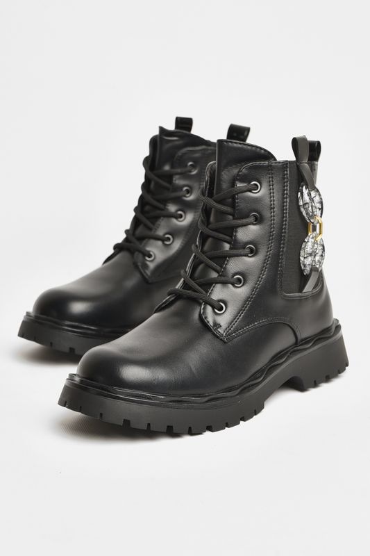 Фото товару Черевики дитячі для дівчинки чорного кольору зимові №2 thumbnail