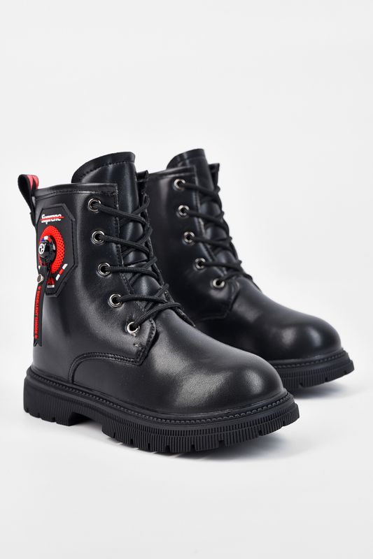 Фото товару Черевики дитячі для дівчинки зимові чорного кольору