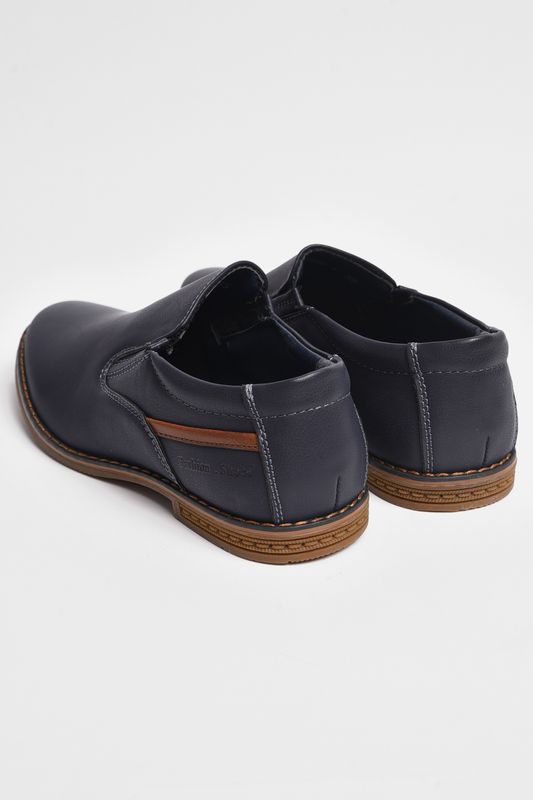 Фото товару Туфлі підліткові для хлопчика темно-синього кольору