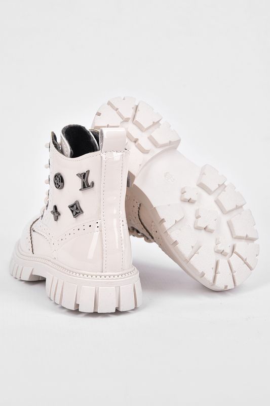 Фото товару Черевики дитячі для дівчинки демісезонні молочного кольору №3 thumbnail