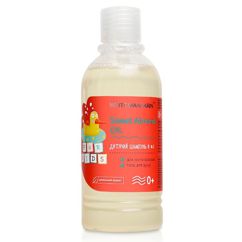 Фото товару Дитячий шампунь і гель 2 в 1 For Kids 0+ (натуральний) White Mandarin (200 мл)