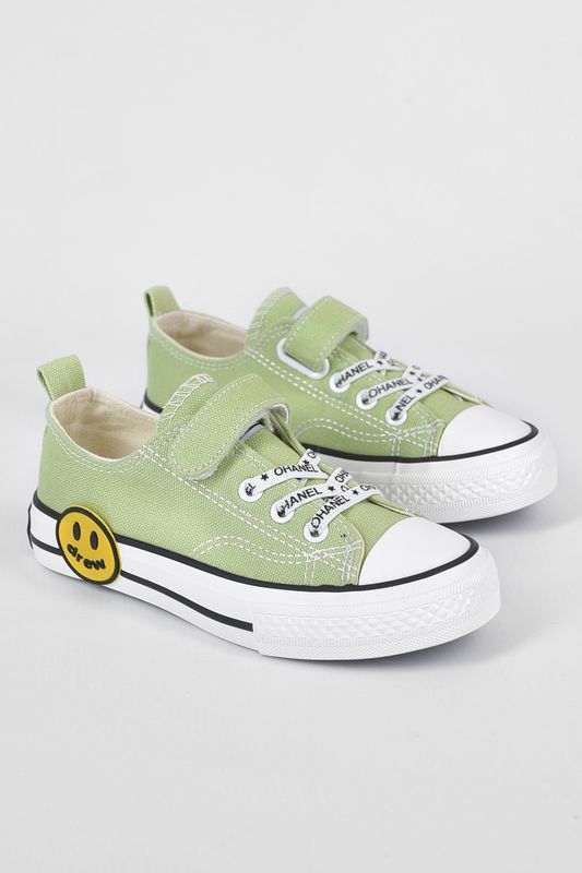 Фото товару Кеди дитячі салатового кольору текстиль №2 thumbnail