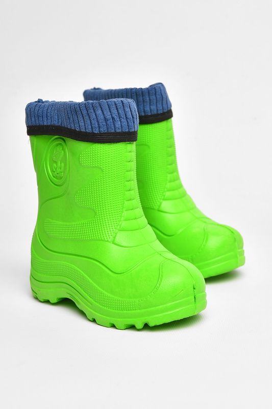 Фото товару Чоботи піна дитячі зеленого кольору зі з`ємною шкарпеткою №1 thumbnail