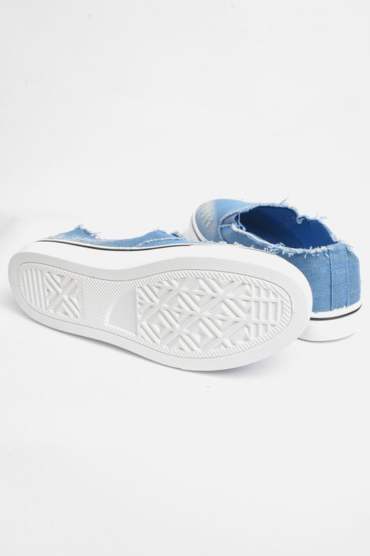 Фото товару Мокасини дитячі для дівчинки блакитного кольору №3 thumbnail