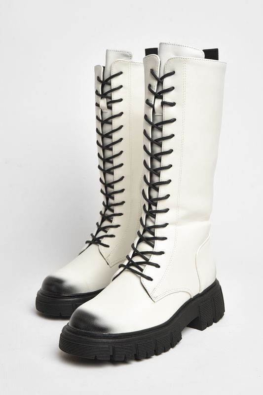 Фото товару Чоботи демісезонні дитячі дівчинка білого кольору №2 thumbnail