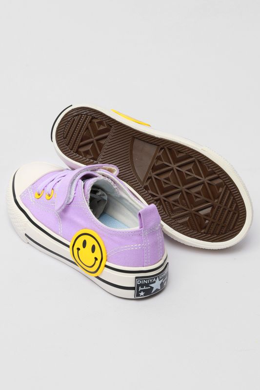 Фото товару Кеди дитячі бузкового кольору текстиль №2 thumbnail