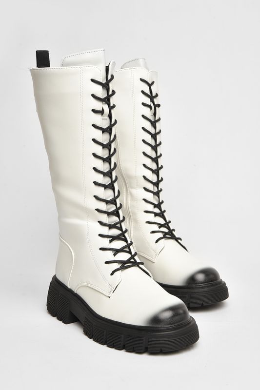 Фото товару Чоботи демісезонні дитячі дівчинка білого кольору №3 thumbnail