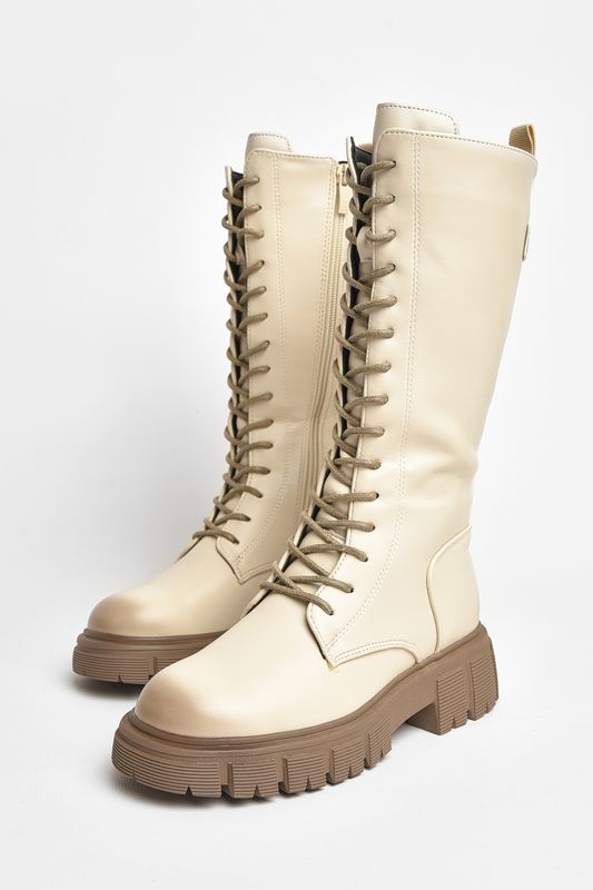 Фото товару Чоботи демісезонні дитячі дівчинка бежевого кольору №5 thumbnail