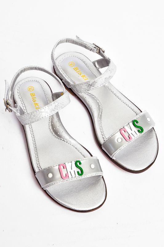 Фото товару Босоніжки для дівчинки сірого кольору №2 thumbnail