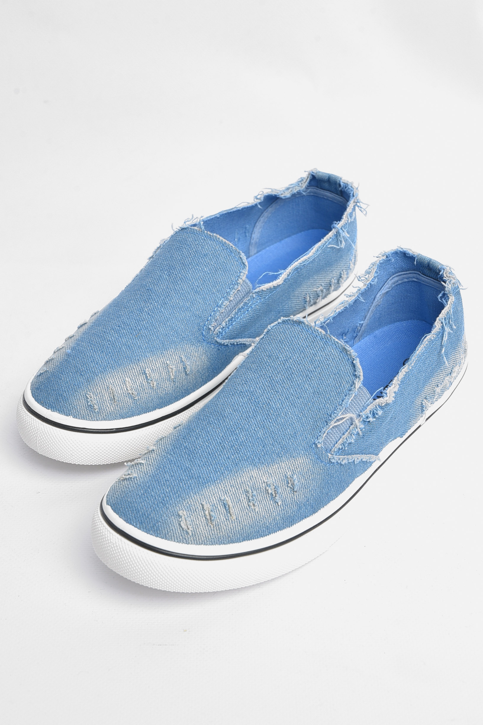 Фото товару Мокасини дитячі для дівчинки блакитного кольору №2