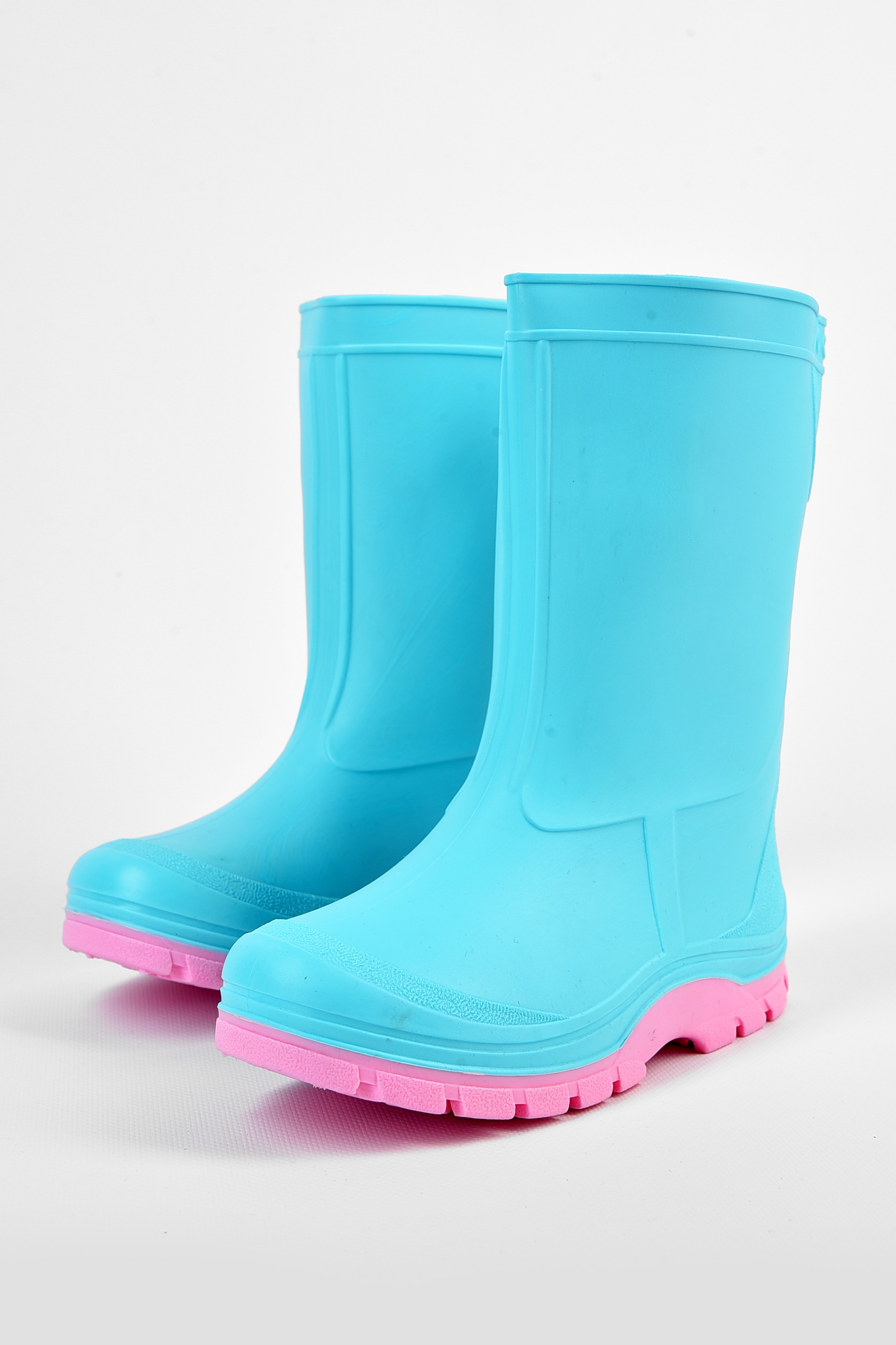 Фото товару Чоботи гумові дитячі блакитного кольору №3