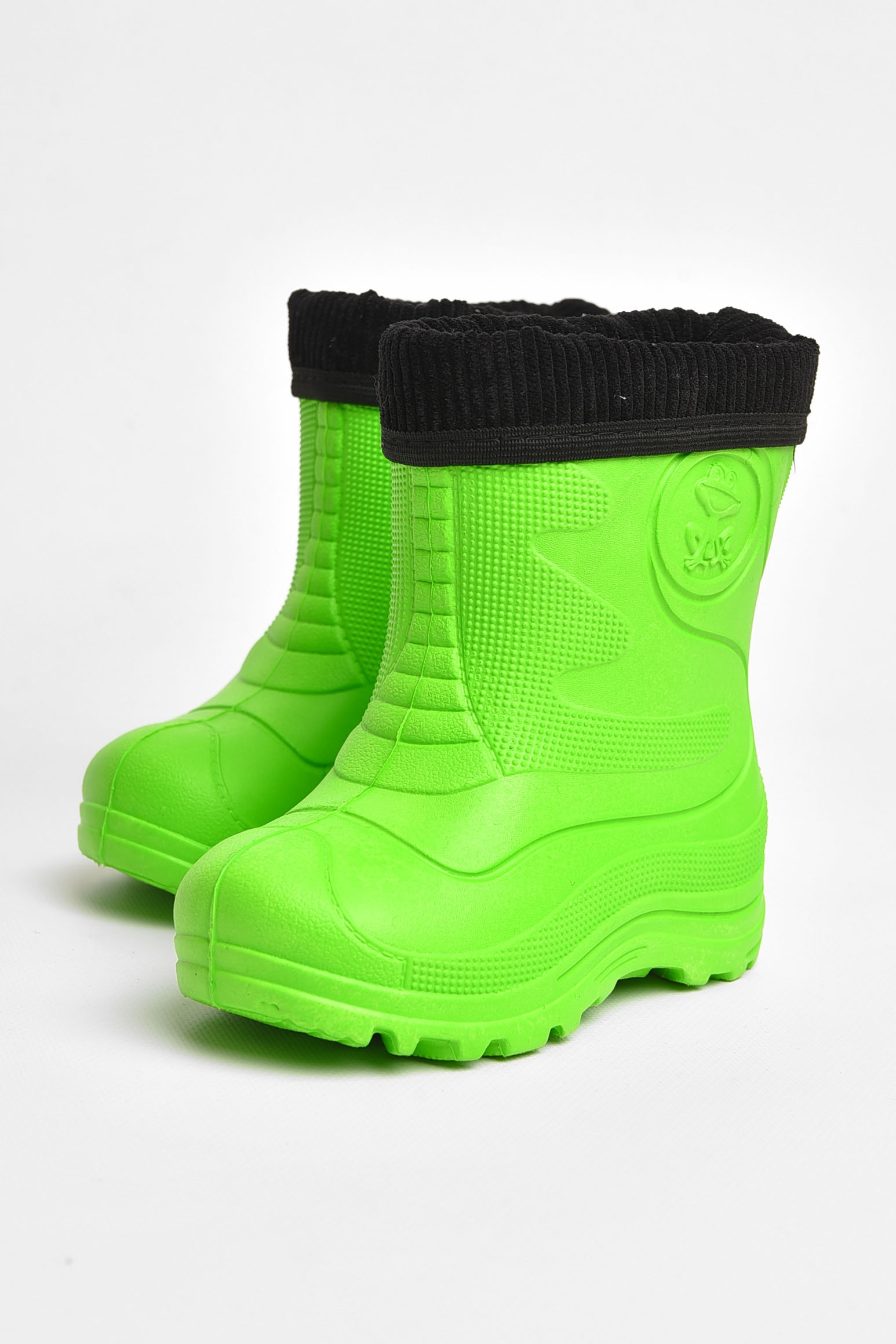 Фото товару Чоботи піна дитячі зеленого кольору зі з`ємною шкарпеткою №2