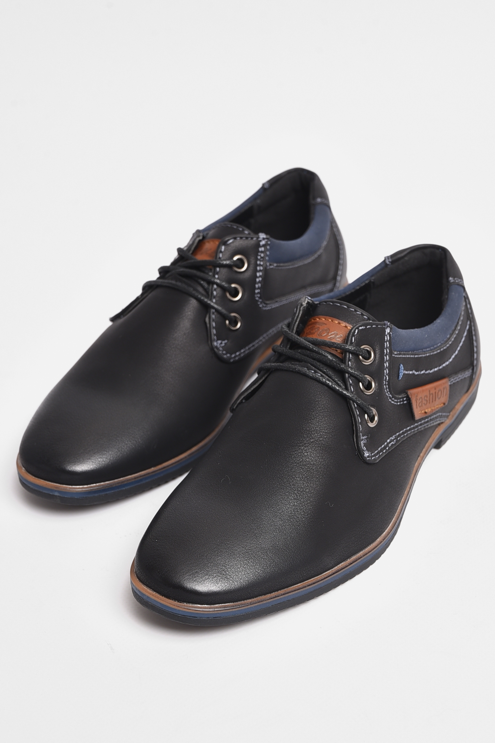 Фото товару Туфлі дитячі для хлопчика темно-синього кольору №1