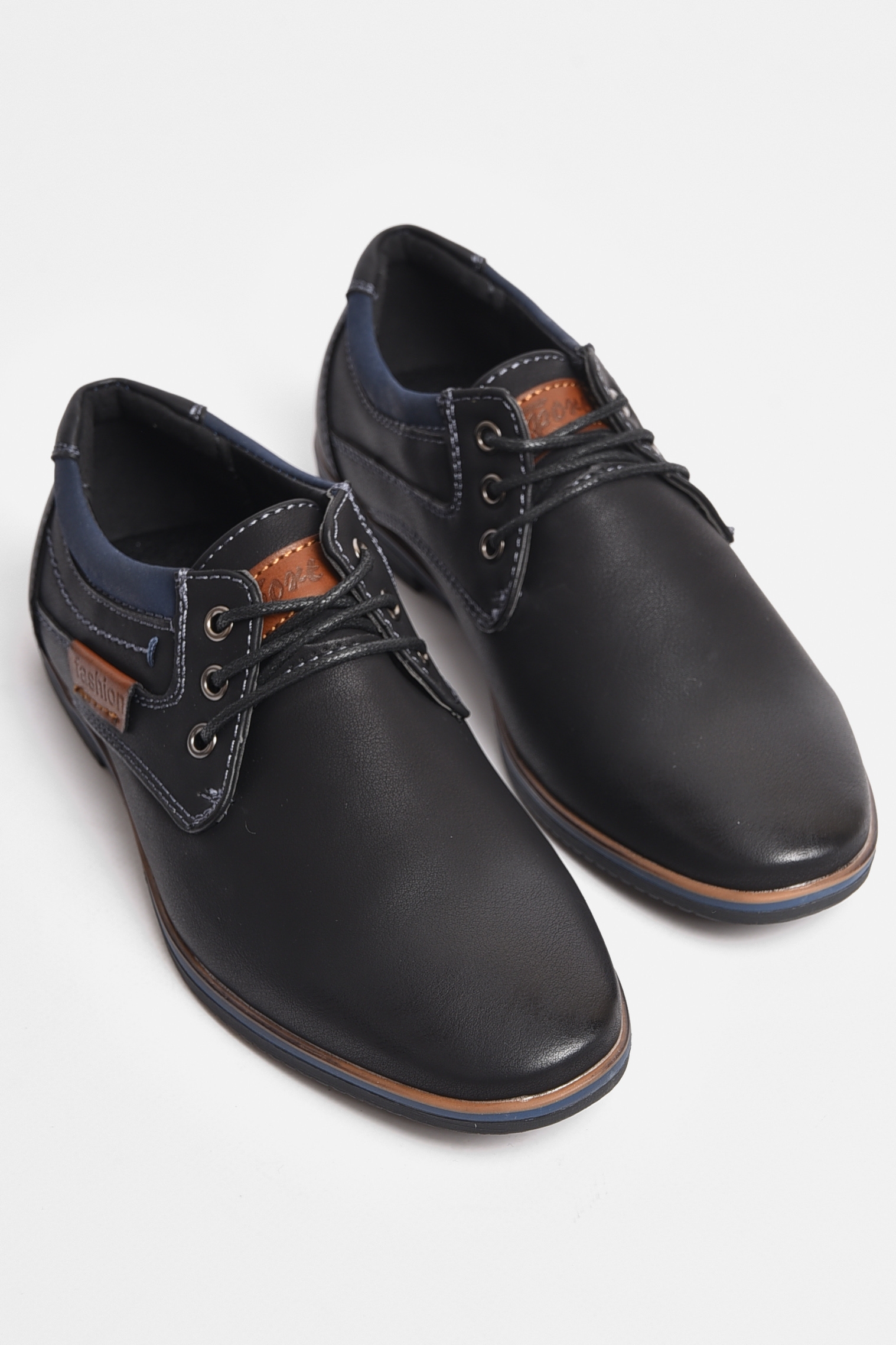 Фото товару Туфлі дитячі для хлопчика темно-синього кольору №3