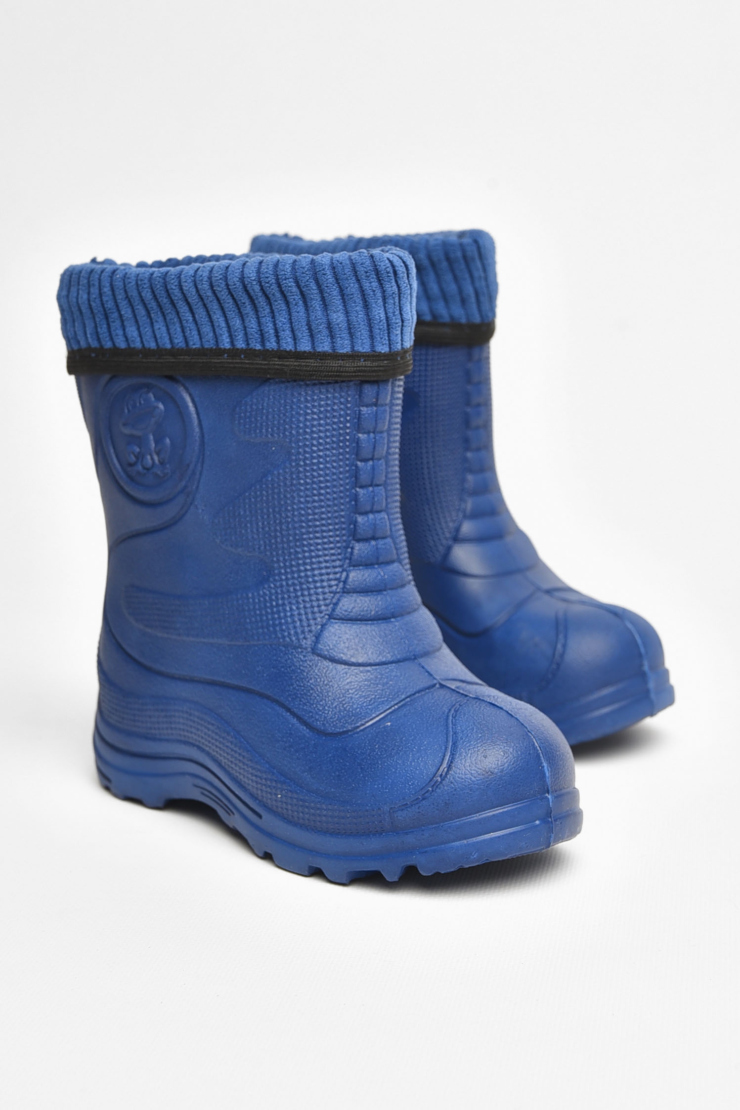 Фото товару Чоботи піна дитячі темно-синього кольору зі з`ємною шкарпеткою №2