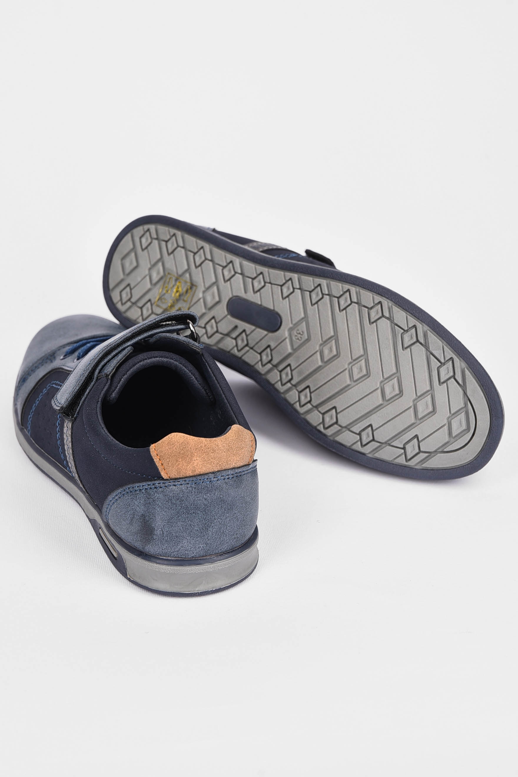 Фото товару Туфлі дитячі для хлопчика темно-синього кольору №2