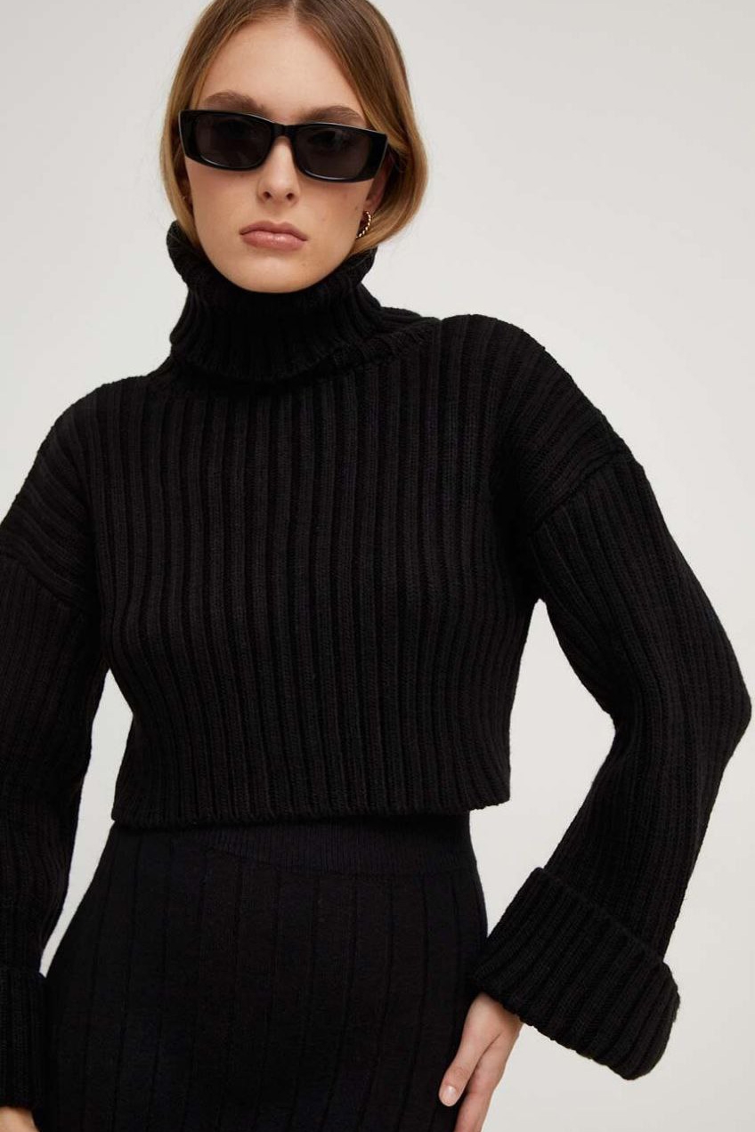 Фото товару Светр жіночий чорного кольору №29